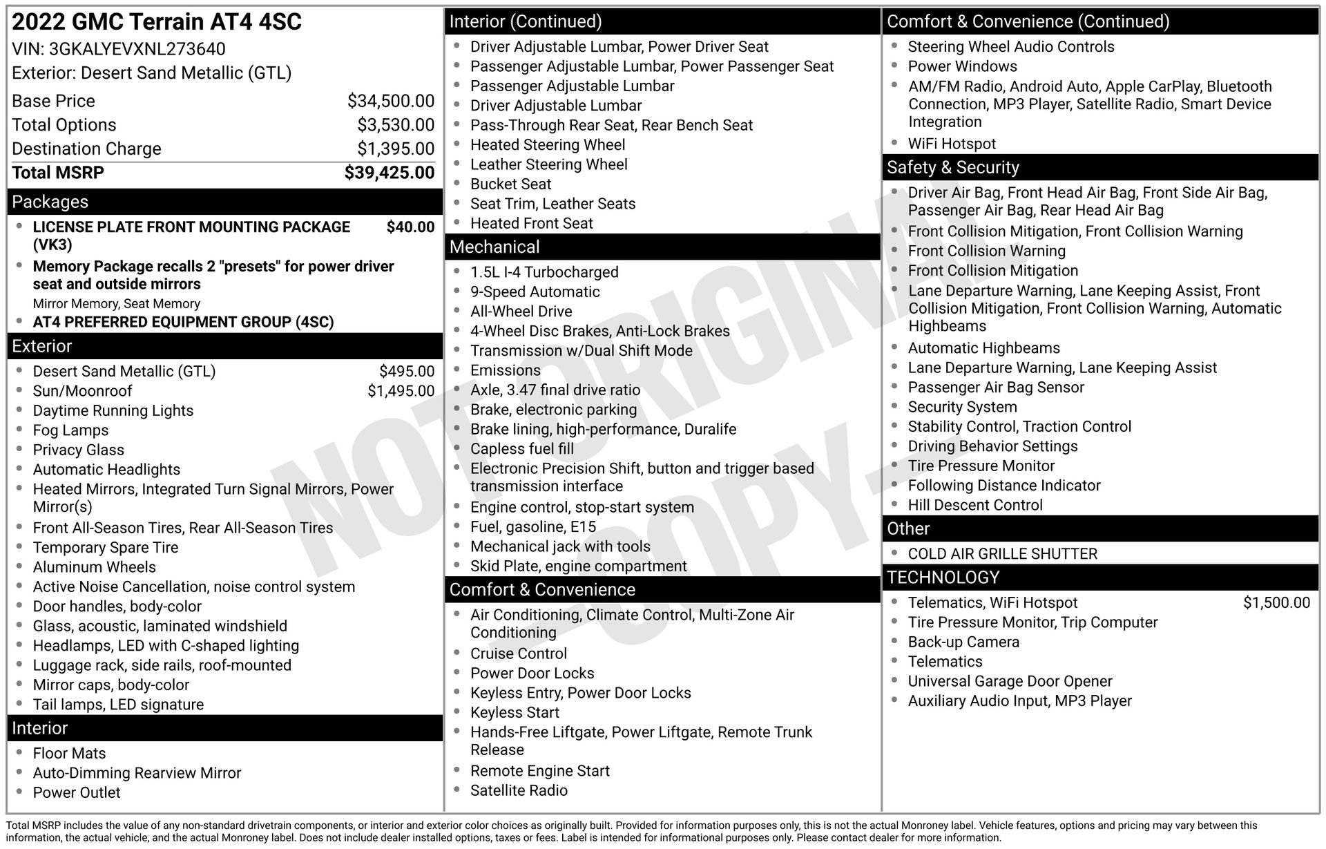 Used 2022 GMC Terrain AT4 image 3