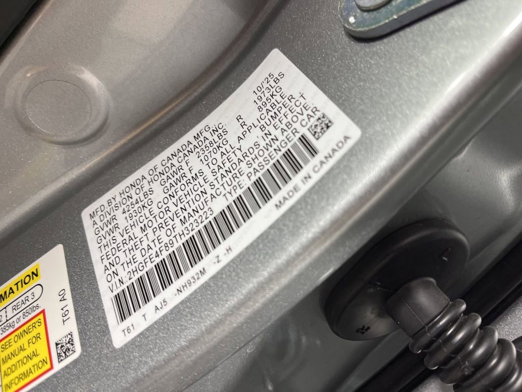 New 2026 Honda Civic Sport image 25