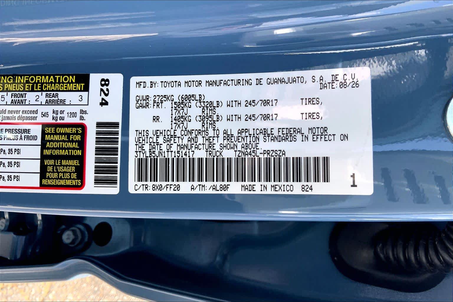 New 2026 Toyota Tacoma SR5 AWD/4WD image 21