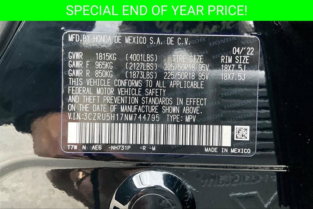 Certified 2022 Honda HR-V Sport image 19