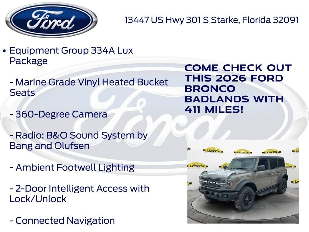 New 2026 Ford Bronco Badlands AWD/4WD image 15
