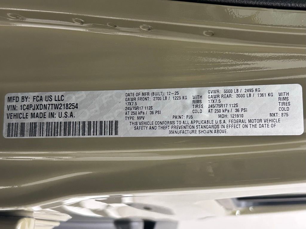 New 2026 Jeep Wrangler Sport image 21