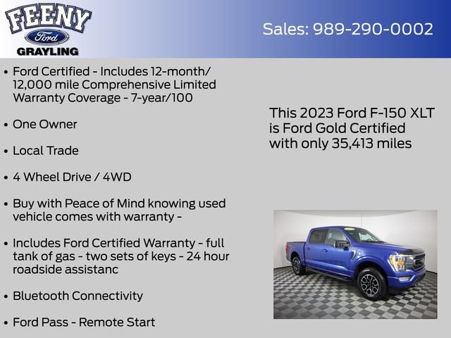 Used 2023 Ford F150 XLT w/ Equipment Group 302A High AWD/4WD image 5