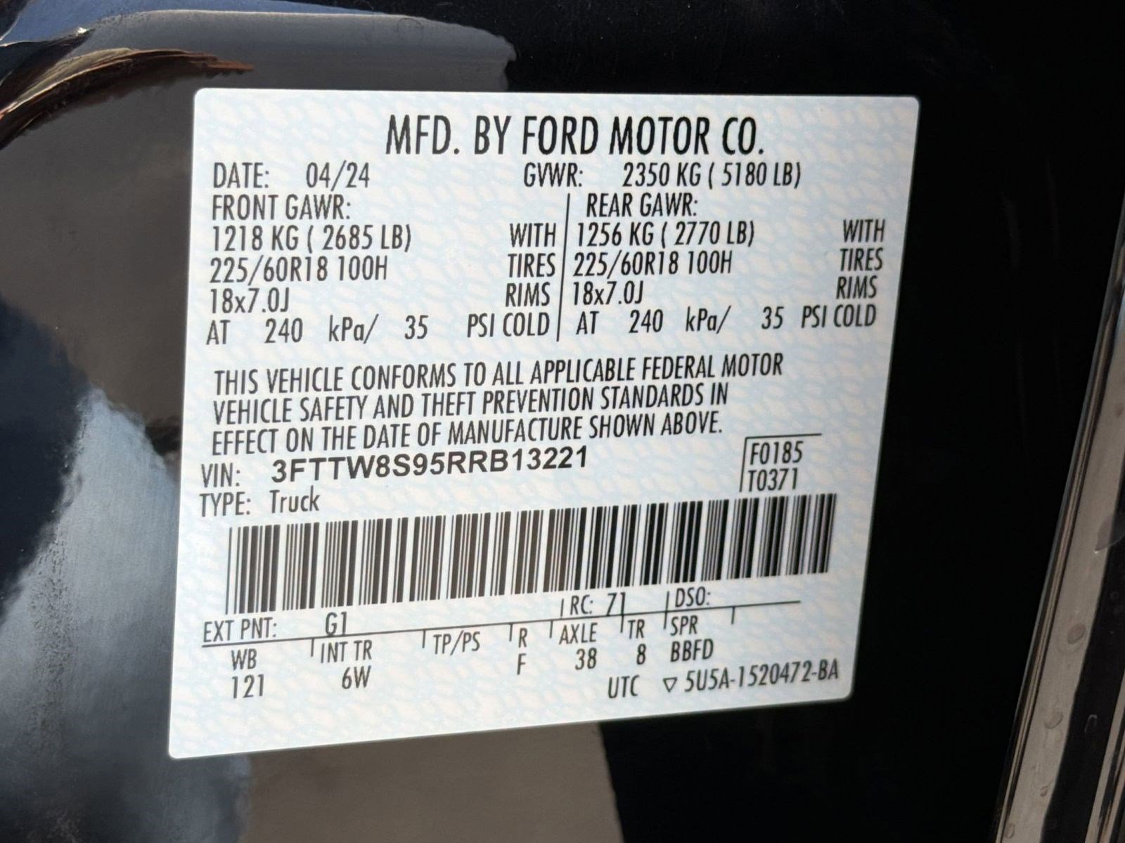 Used 2024 Ford Maverick Lariat w/ Black Appearance Package AWD/4WD image 18