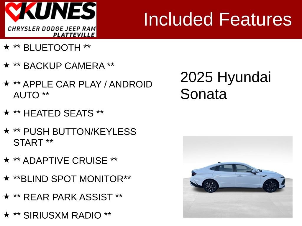 Used 2025 Hyundai Sonata SEL image 2