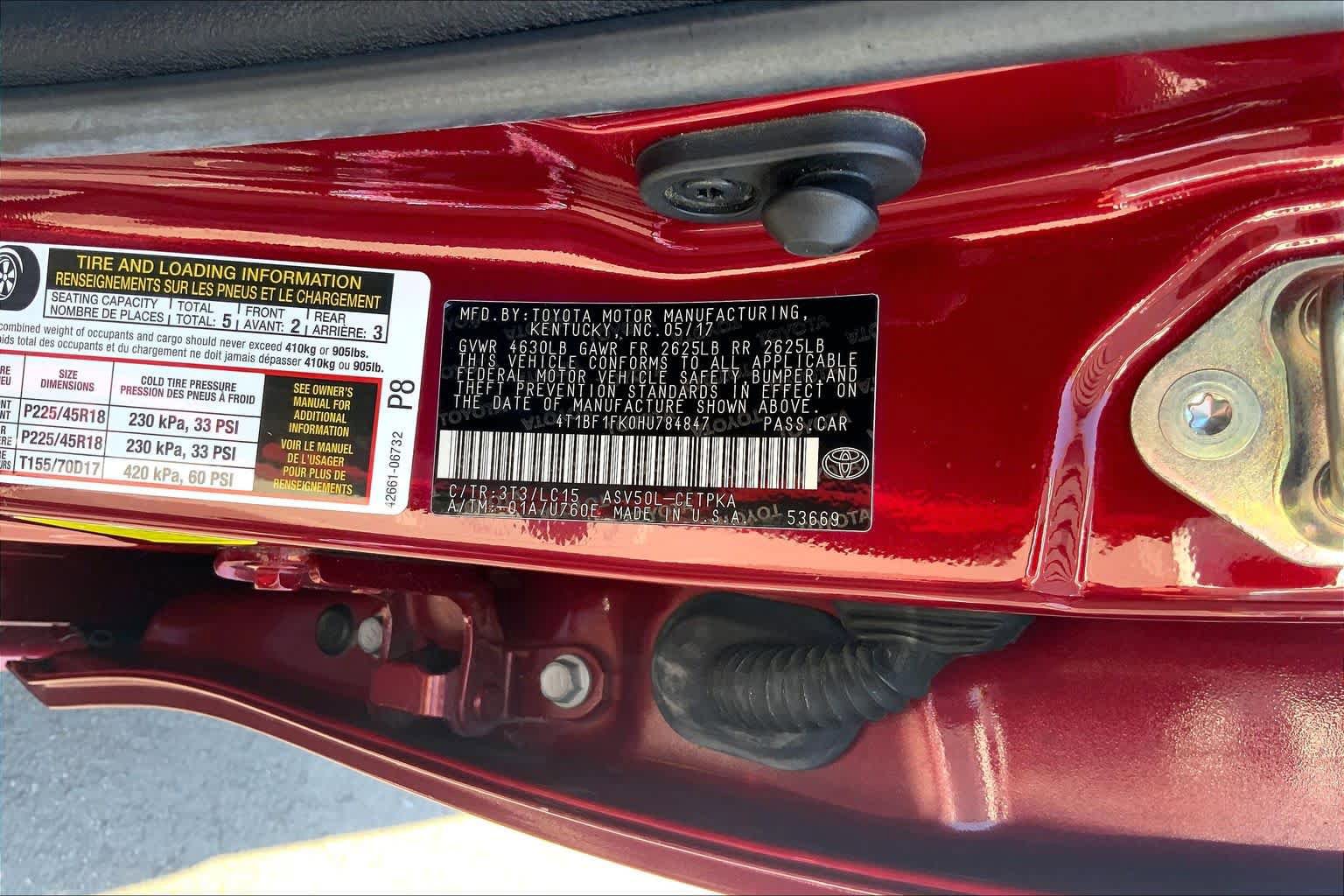 Used 2017 Toyota Camry XSE FWD image 34
