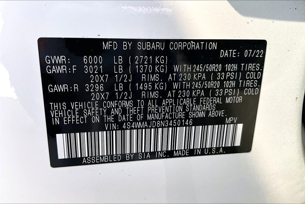 Used 2022 Subaru Ascent Onyx Edition image 41