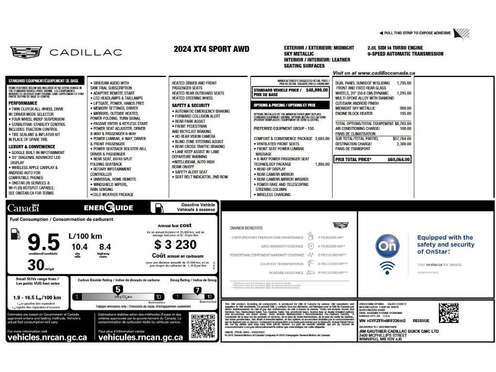 Used 2024 Cadillac XT4 Sport image 63