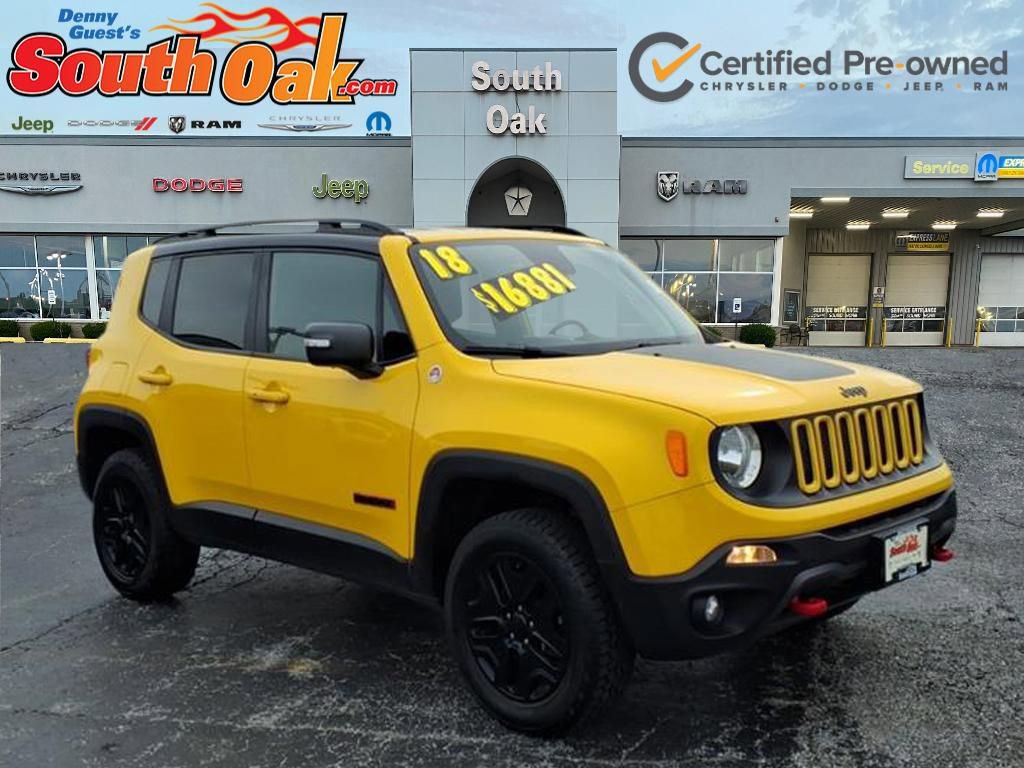 Certified 2018 Jeep Renegade Trailhawk w/ Cold Weather Group II AWD/4WD image 1