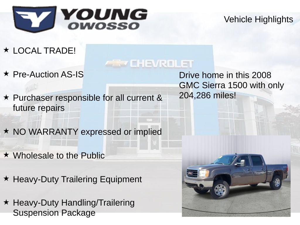 Used 2008 GMC Sierra 1500 SLE w/ Power Pack Plus AWD/4WD image 8