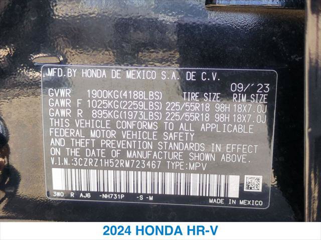 Certified 2024 Honda HR-V Sport image 26