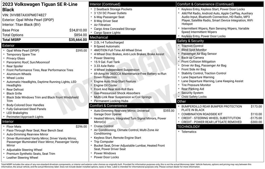 Used 2023 Volkswagen Tiguan SE R-Line image 7