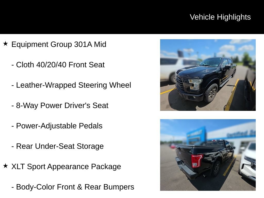 Used 2016 Ford F150 XLT w/ Equipment Group 301A Mid AWD/4WD image 11