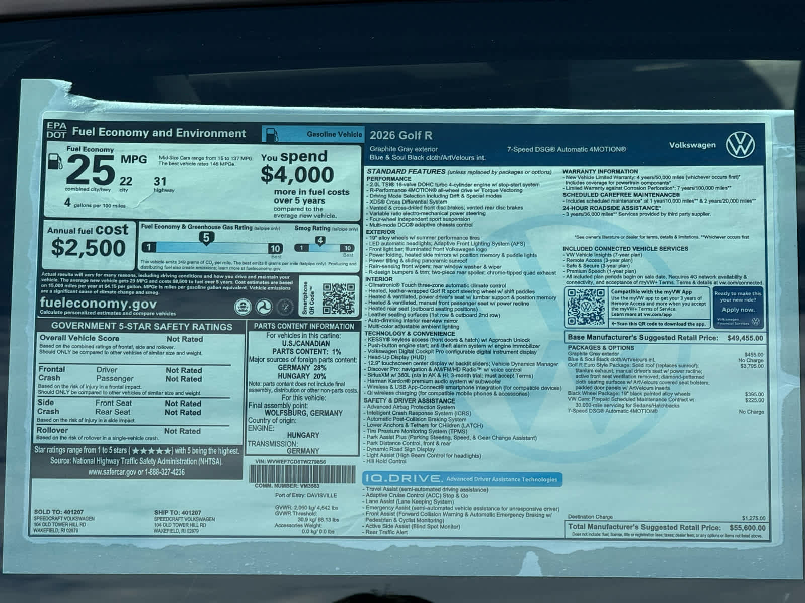 New 2026 Volkswagen Golf w/ Euro Style Package AWD/4WD image 21