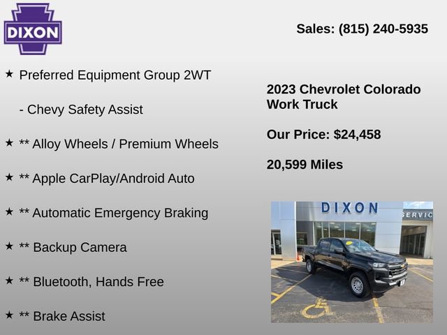 Used 2023 Chevrolet Colorado W/T RWD image 4