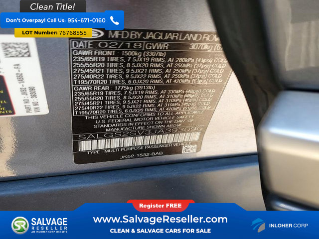 Used 2018 Land Rover Range Rover HSE AWD/4WD image 17