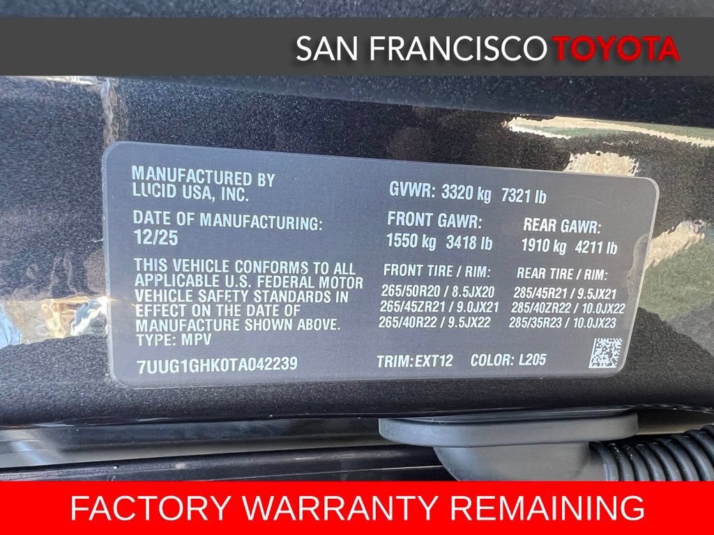 Used 2026 Lucid Gravity Grand Touring AWD/4WD image 41