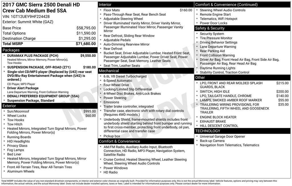 Used 2017 GMC Sierra 2500 Denali w/ Duramax Plus Package image 42