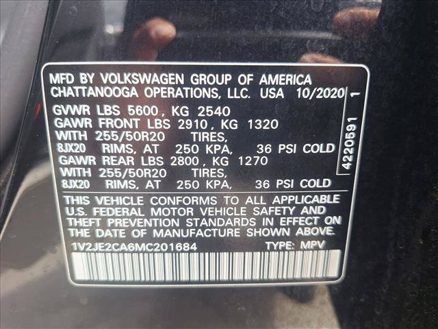 Used 2021 Volkswagen Atlas Cross Sport SE w/ Panoramic Sunroof Package FWD image 20