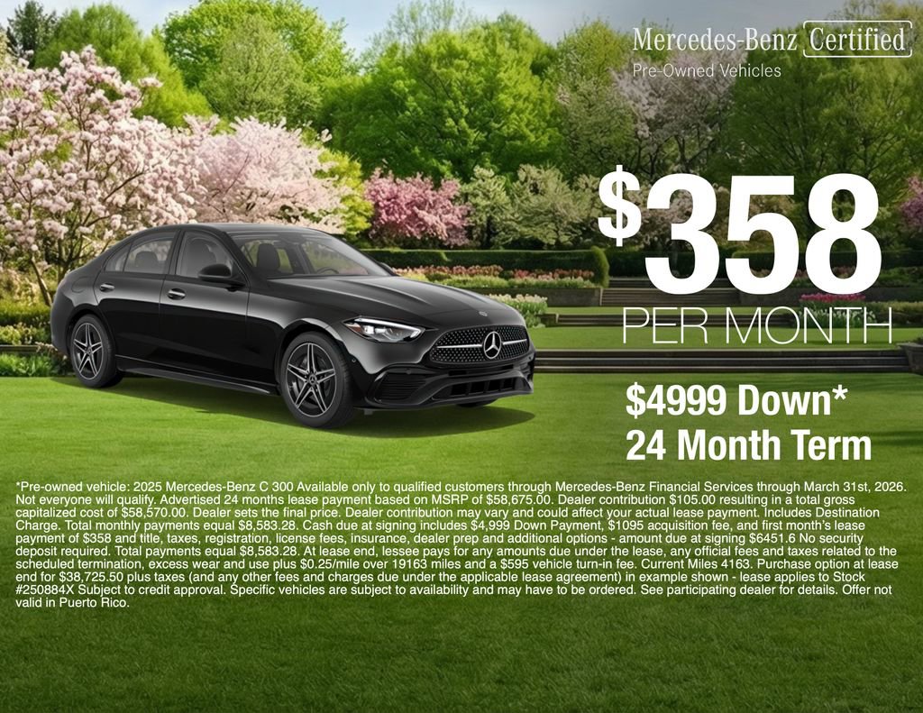 Certified 2025 Mercedes-Benz C 300 4MATIC Sedan image 2