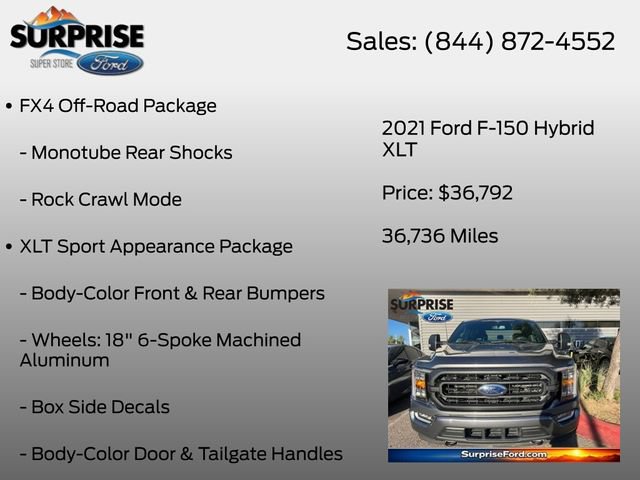 Certified 2021 Ford F150 XLT w/ Equipment Group 302A High AWD/4WD image 26