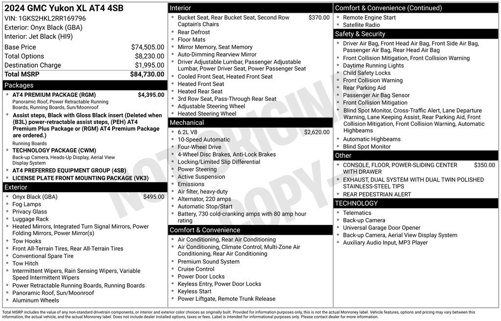 Used 2024 GMC Yukon XL AT4 w/ AT4 Premium Package image 39