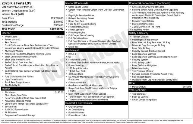 Used 2020 Kia Forte LXS FWD image 41