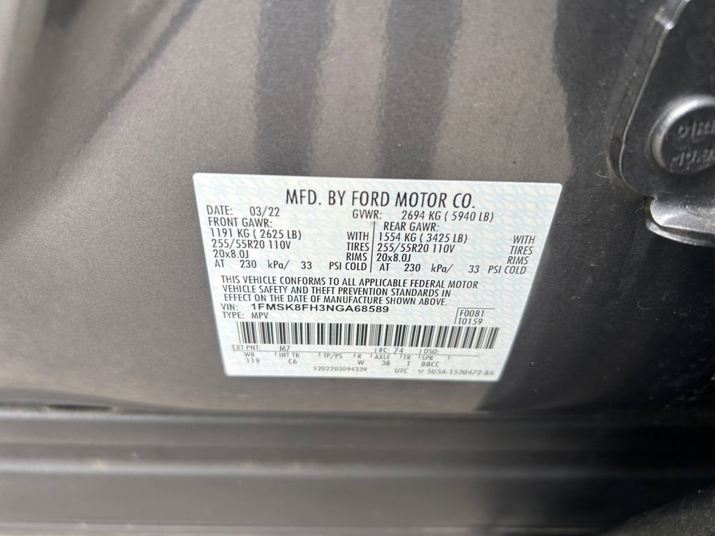 Used 2022 Ford Explorer Limited w/ Equipment Group 301A image 34