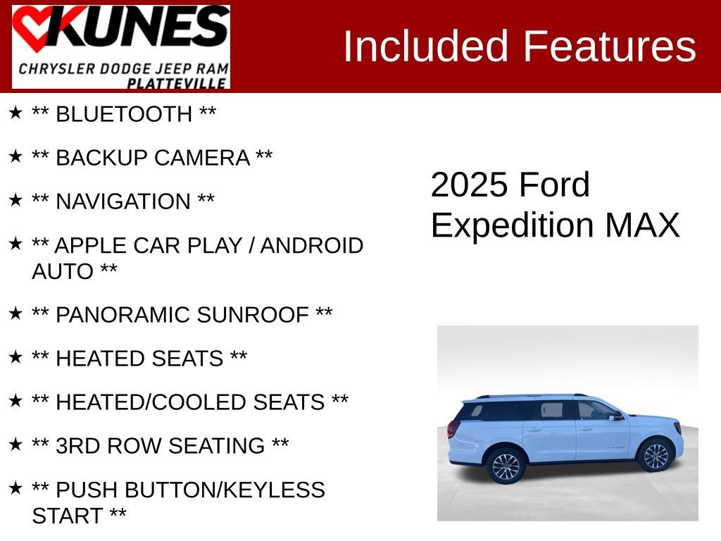 Used 2025 Ford Expedition Max Platinum image 2