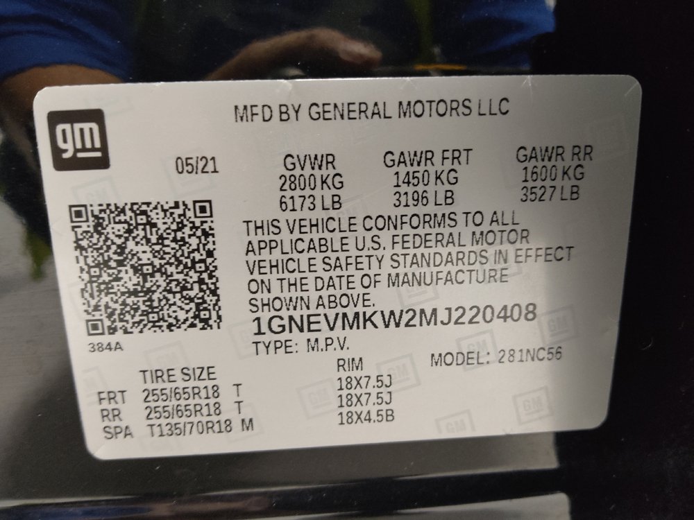 Used 2021 Chevrolet Traverse LT w/ LPO, Cargo Package AWD/4WD image 33