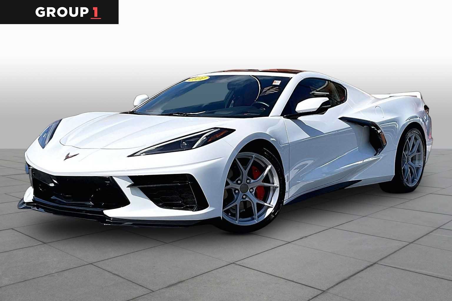 Certified 2021 Chevrolet Corvette Stingray Preferred Cpe w/ Engine Appearance Package RWD image 1