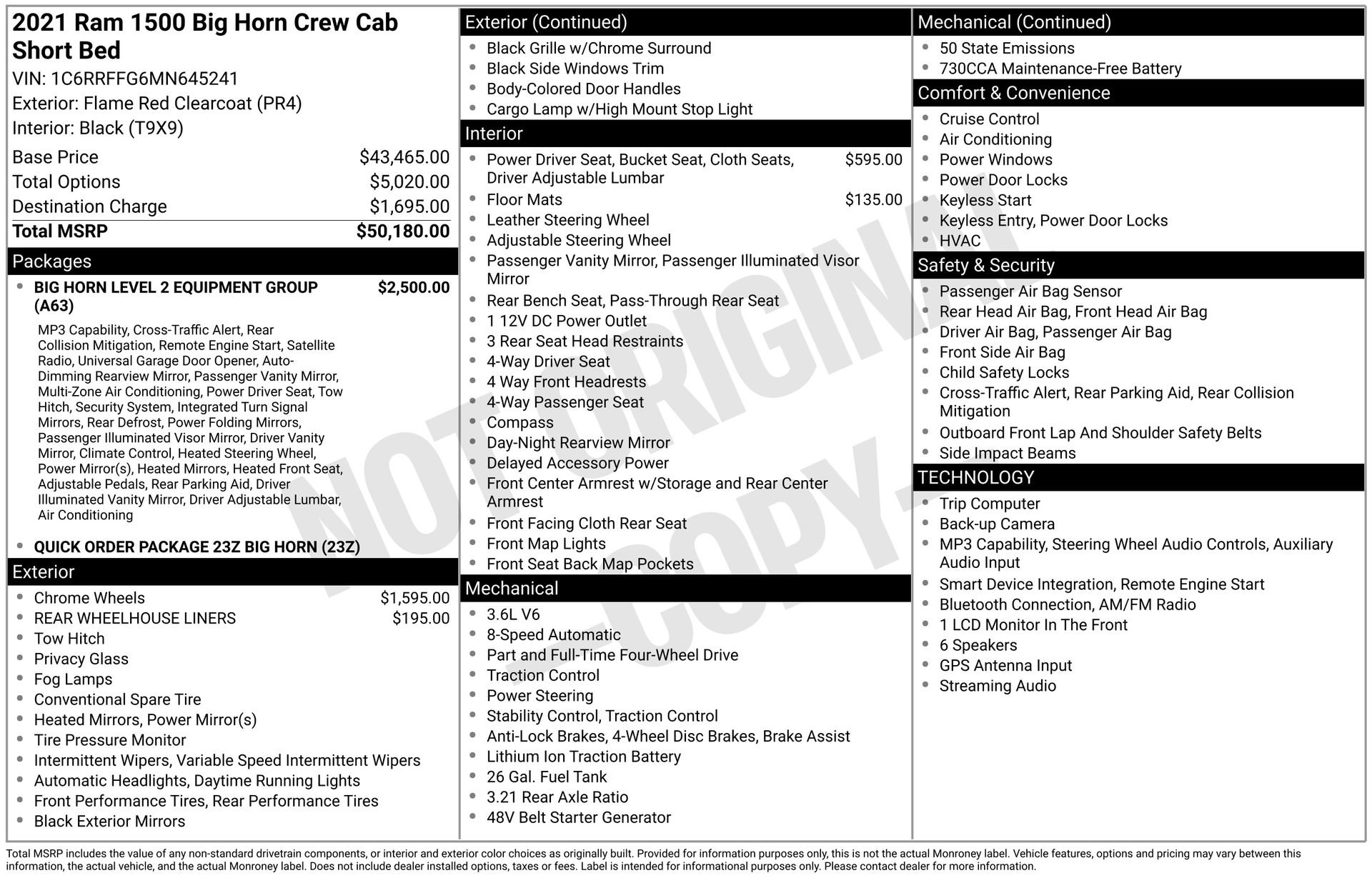 Used 2021 RAM 1500 Big Horn AWD/4WD image 4