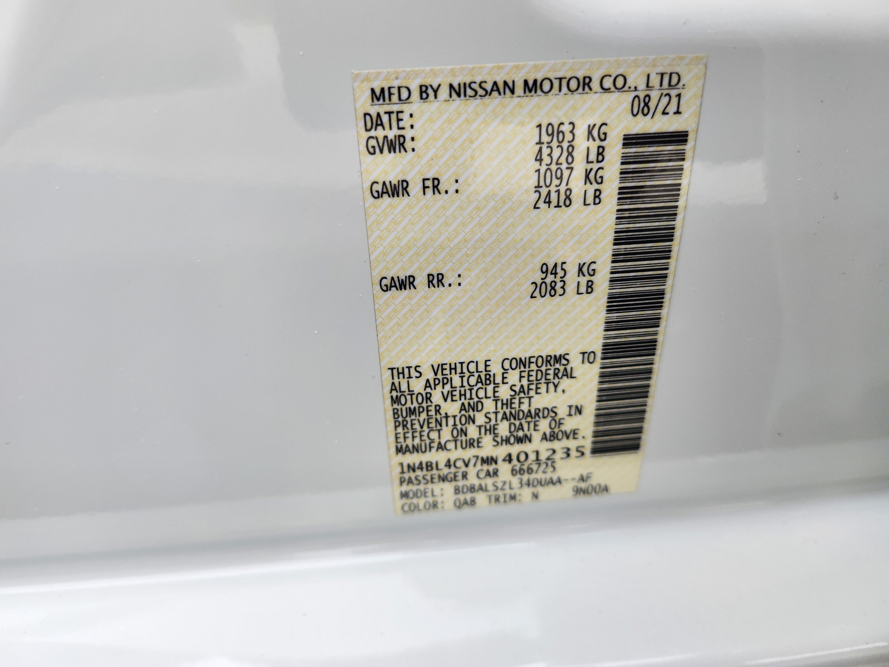 Used 2021 Nissan Altima 2.5 SR w/ SR Premium Package FWD image 30