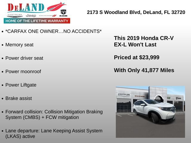 Used 2019 Honda CR-V EX-L image 2