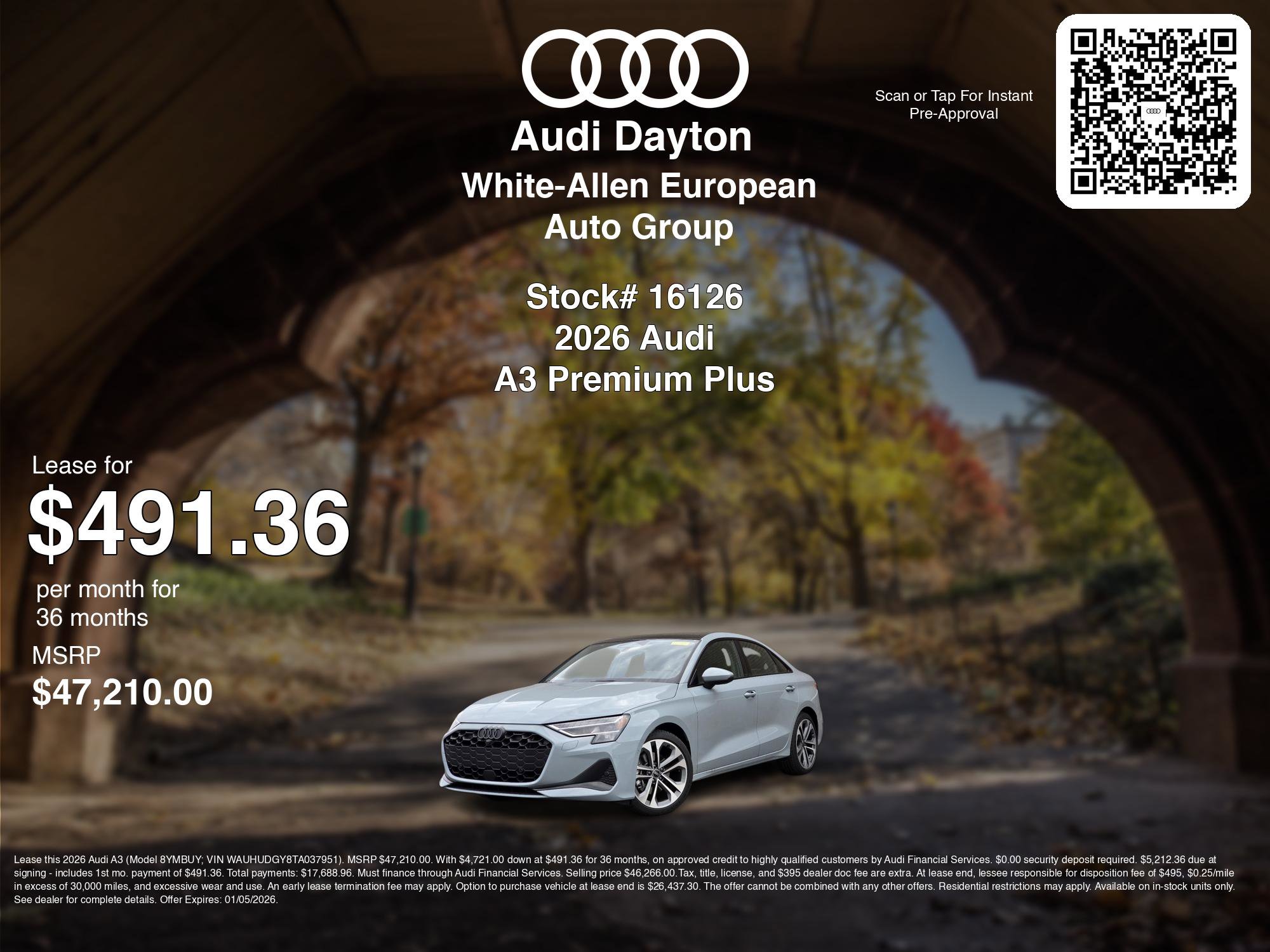 New 2026 Audi A3 2.0T Premium Plus image 3