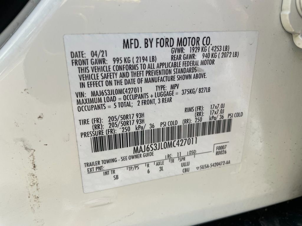 Used 2021 Ford EcoSport SES image 32