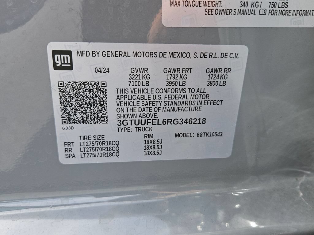 Used 2024 GMC Sierra 1500 AT4X AWD/4WD image 17