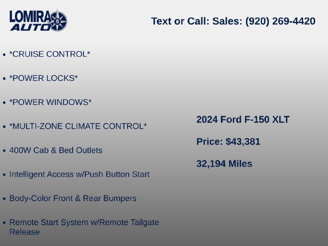 Used 2024 Ford F150 XLT w/ Equipment Group 302A MID AWD/4WD image 9
