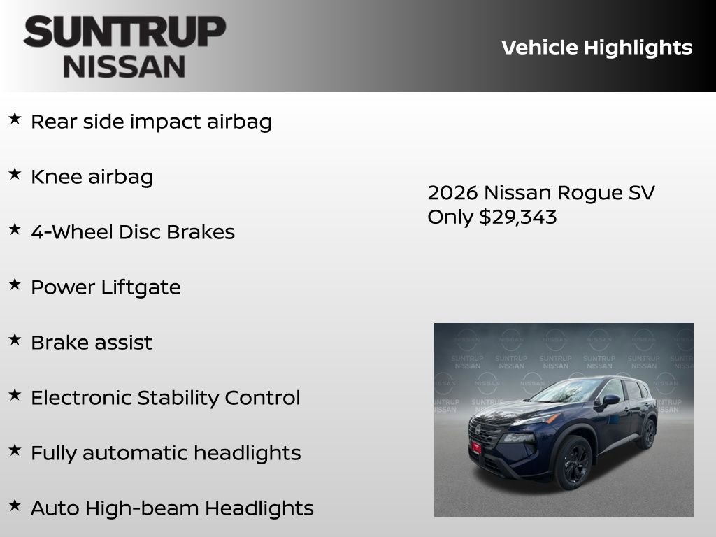 New 2026 Nissan Rogue SV AWD/4WD image 23