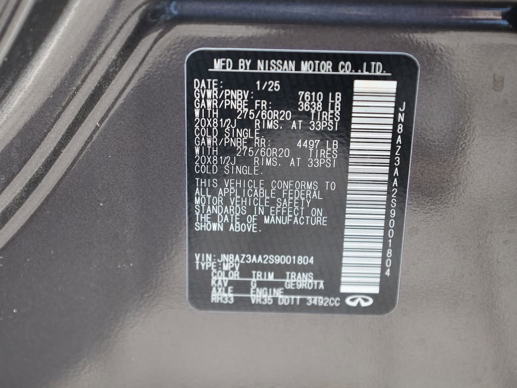 Certified 2025 INFINITI QX80 Pure image 45