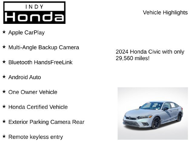 Certified 2024 Honda Civic Sport image 7
