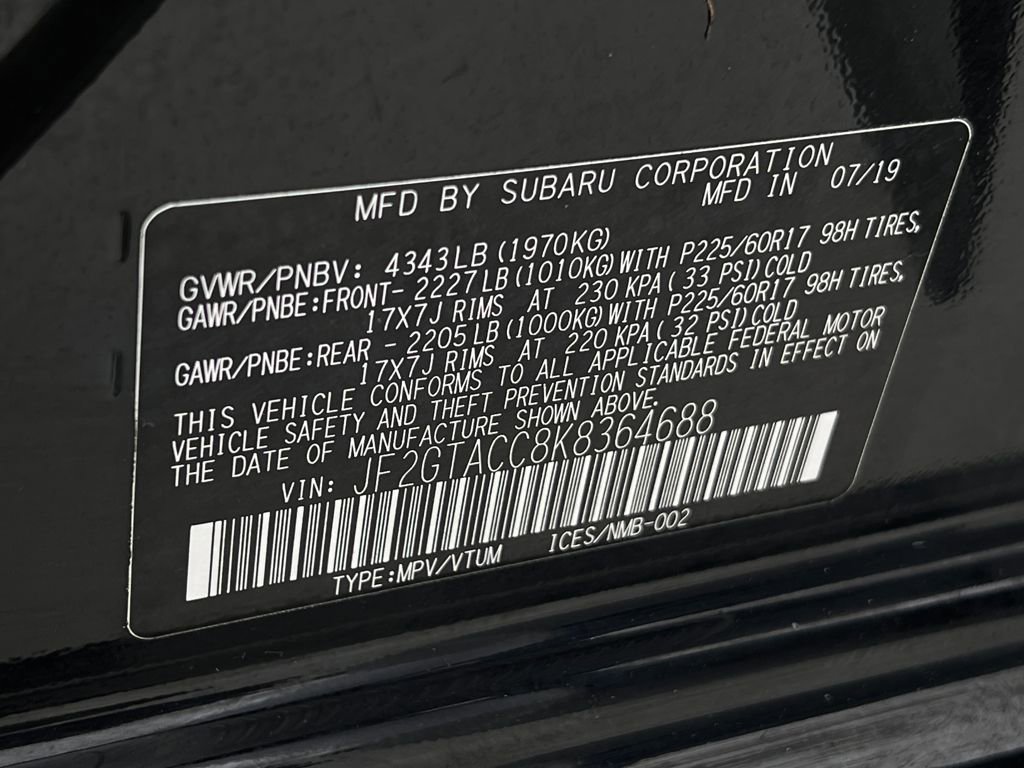 Used 2019 Subaru Crosstrek 2.0i Premium w/ Popular Package #3 image 21