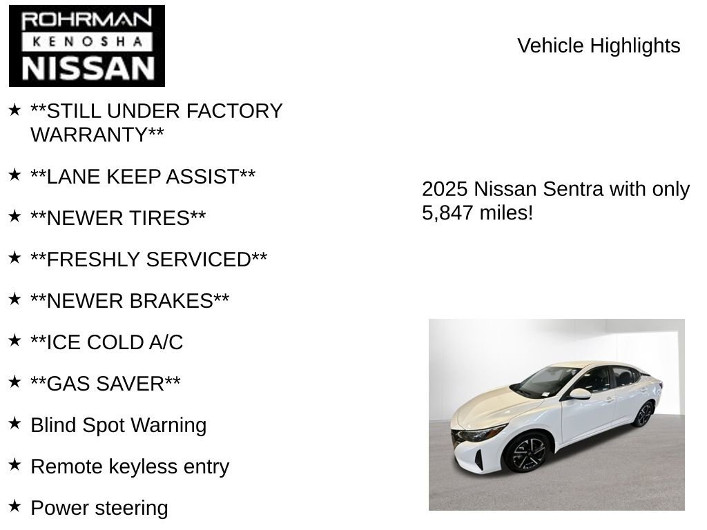 Used 2025 Nissan Sentra SV image 8