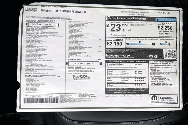 New 2026 Jeep Grand Cherokee Limited AWD/4WD image 16