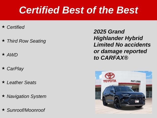 Certified 2025 Toyota Grand Highlander AWD Hybrid image 39