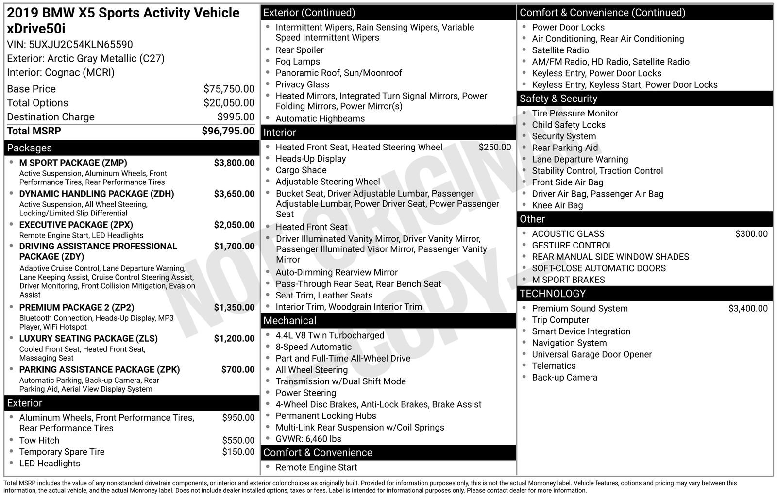 Used 2019 BMW X5 xDrive50i w/ M Sport Package image 4