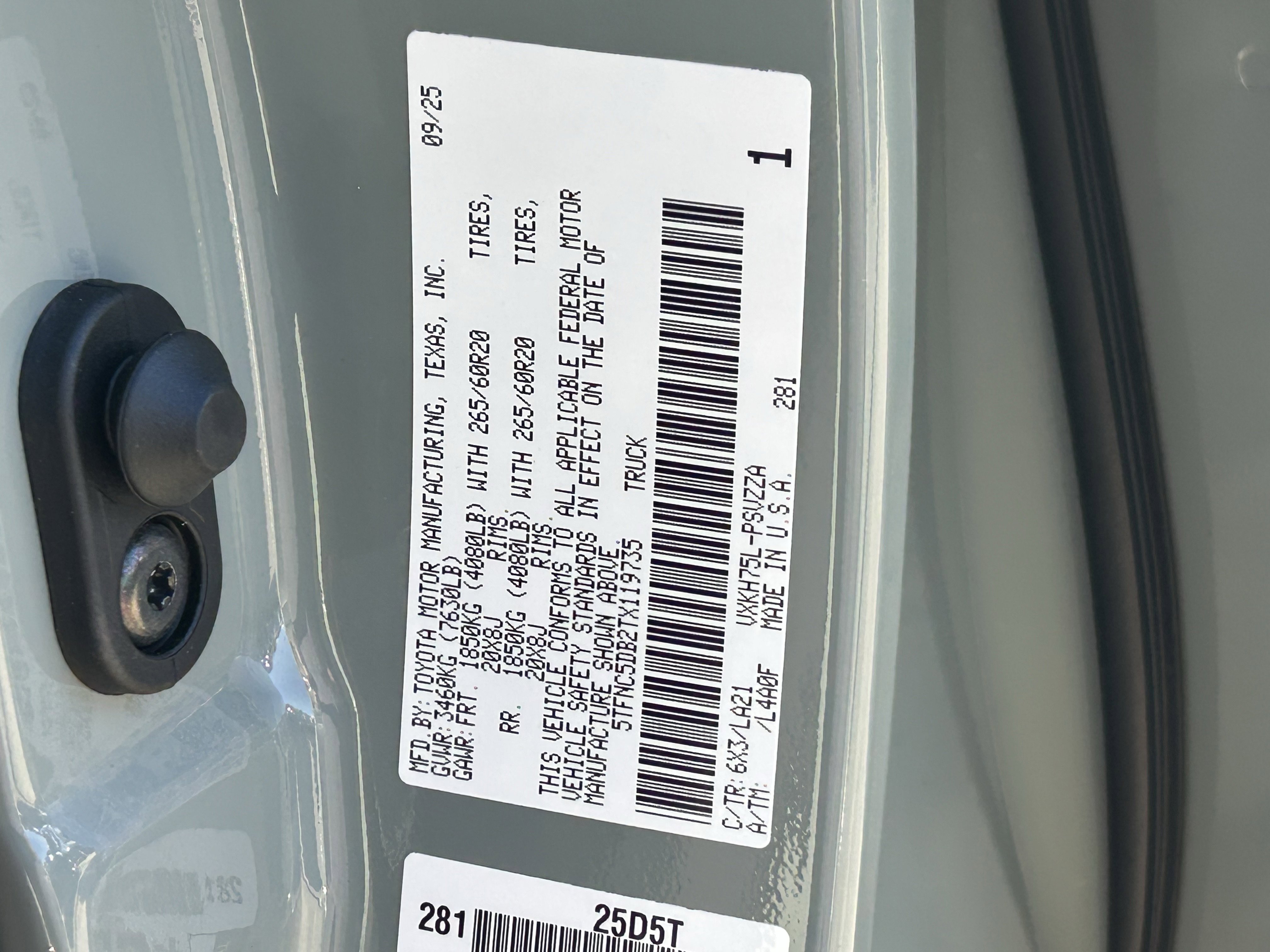 New 2026 Toyota Tundra Platinum image 21