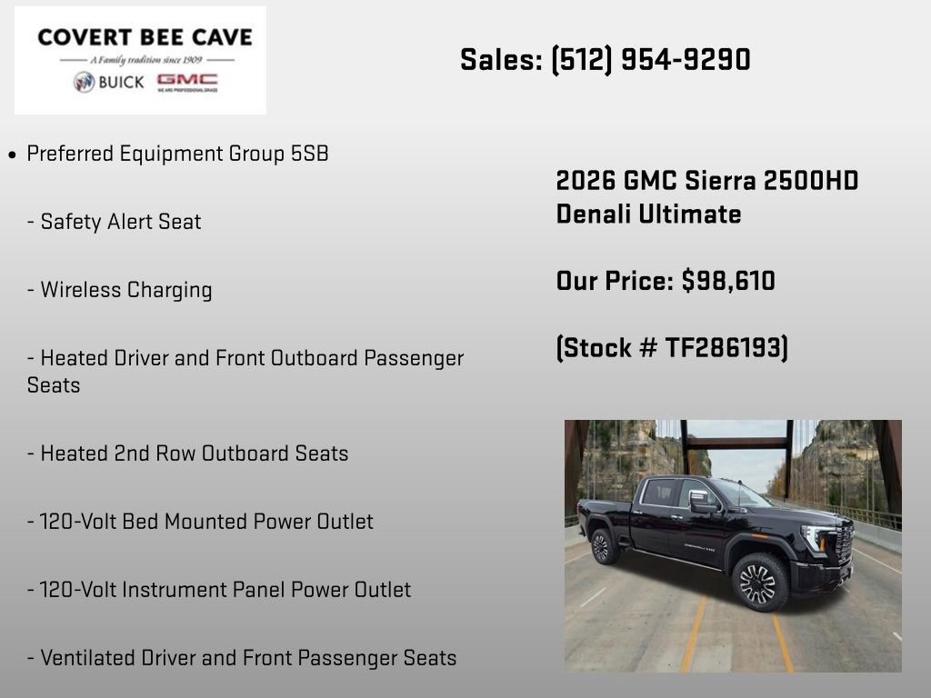 New 2026 GMC Sierra 2500 Denali Ultimate AWD/4WD image 18