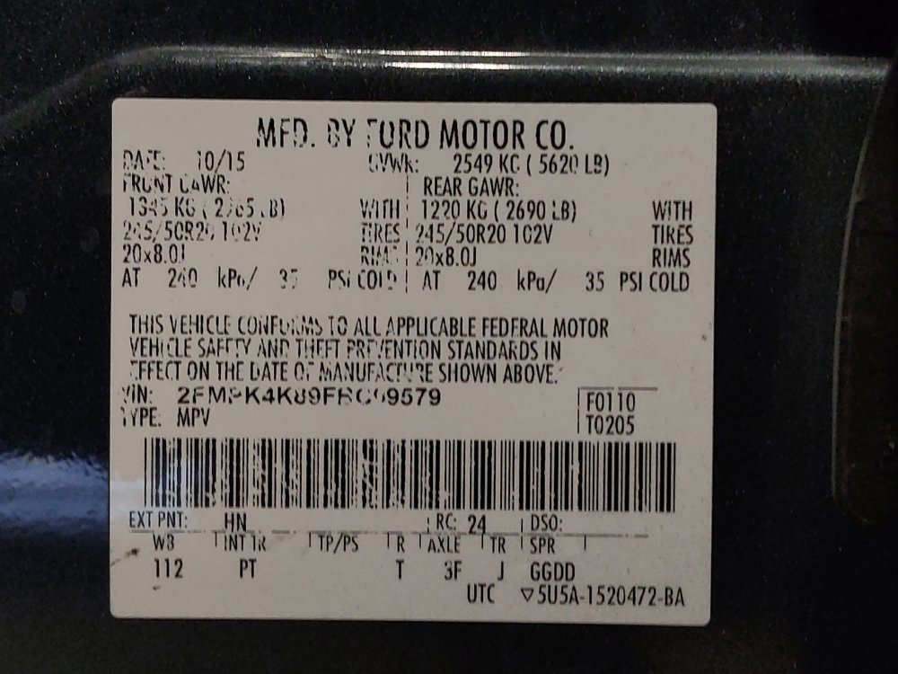 Used 2015 Ford Edge Titanium w/ Equipment Group 302A AWD/4WD image 33