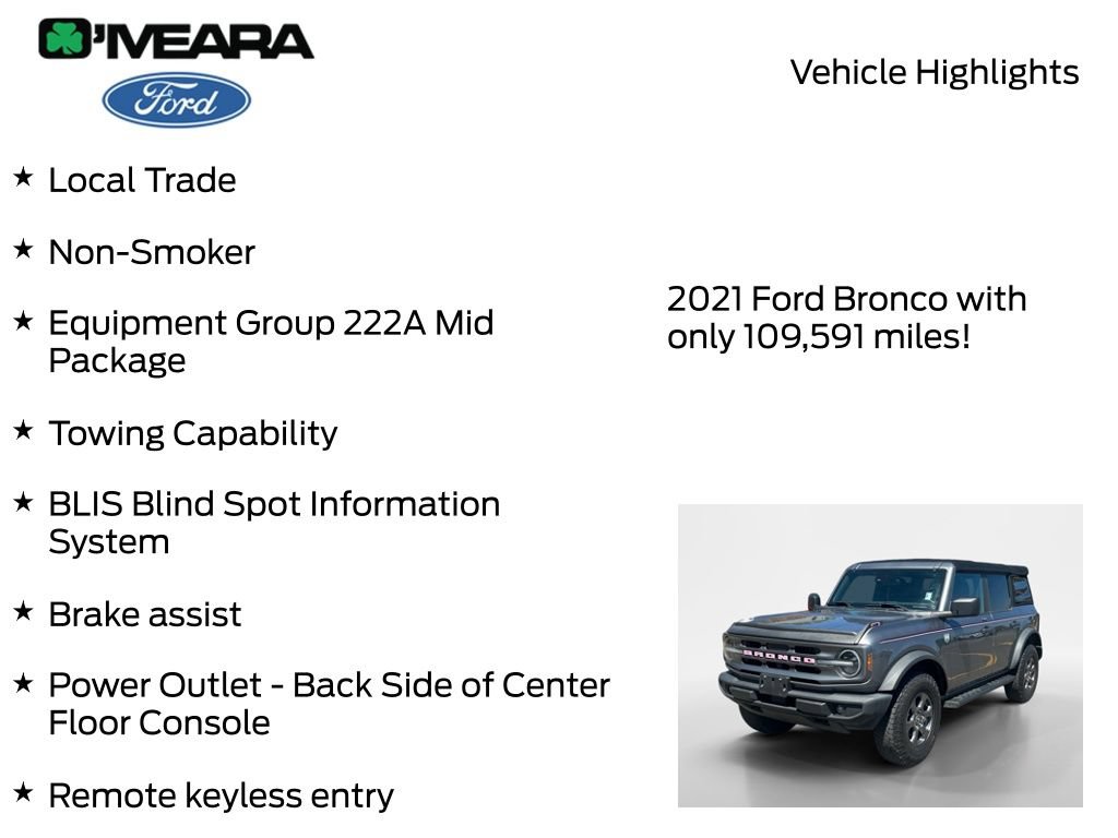 Used 2021 Ford Bronco Big Bend AWD/4WD image 8